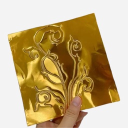 [OVJ 8888888872219] OVJ Embossing Foil 20cm x 30cm x 10 Gold
