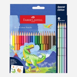 [FABER-CASTELL 115126] FABER-CASTELL Classic Colour Pencil Dinosaur Set x 24