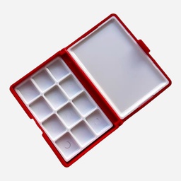 [OVJ 8888888871262] OVJ Plastic Box Palette 12-Well Red