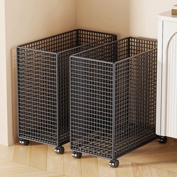[OVJ 8888888811722] OVJ Mobile Storage Basket 380mm x 205mm x 530mm Black