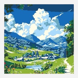 OVJ Paint By Numbers Kit 20cm x 20cm Soul Of The Mountains