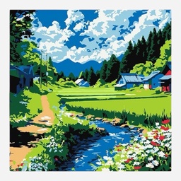 OVJ Paint By Numbers Kit 20cm x 20cm Mind Of The Mountains