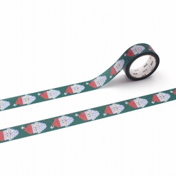 [MT MTCMAS162] MT Washi Tape 15mm x 5m Christmas Knitting Santa