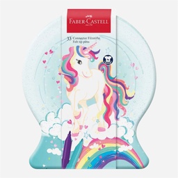 [FABER-CASTELL 155544] FABER-CASTELL Connector Felt Tip Pen Unicorn Tin Set x 33