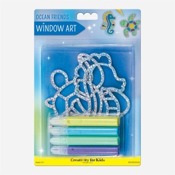 [FABER-CASTELL CK6290] FABER-CASTELL Creativity For Kids Window Art Ocean Friends