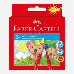 [FABER-CASTELL 122426] FABER-CASTELL Wax Crayon Set x 24