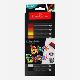 [FABER-CASTELL 220012] FABER-CASTELL Black Edition Super Soft Oil Pastel Set x 12