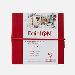 [CLAIREFONTAINE 975430C] CLAIREFONTAINE Paint On White Mixed Media Sketchbook 250gsm 14cm x 14cm x 32