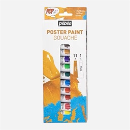[PEBEO 669800C] PEBEO Pop Art Gouache 10ml Set x 11 (15ml White Included)