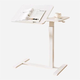 OVJ Height Adjustable Tilt Mobile Desk 40cm x 70cm White
