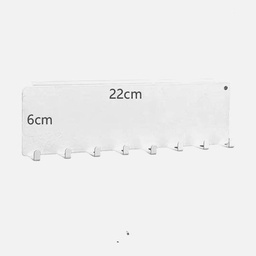 [OVJ 8888888866618] OVJ Pegboard Magnetic Hanger 8-Hook 6cm x 22cm