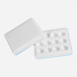 [OVJ 4294303100383] OVJ Porcelain Palette With Cover 12-Well