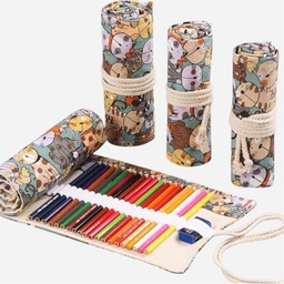 [OVJ 8888888877481] OVJ Canvas Roll For 48 Pencils Cat