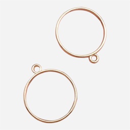 [OVJ 8888888823563] OVJ Metal Bezel Frame 28mm x 32mm Gold Plated x 10