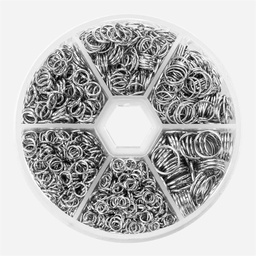 [OVJ 8888888823564] OVJ Jump Ring Silver Set x 1390