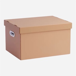 OVJ Kraft Cardboard Storage Box 26cm x 32cm x 48cm