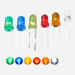 OVJ LED Indicator Lamp 3V 5mm x 20 Flashing White