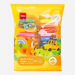 DELI Air Dry Soft Clay 200g Set x 24