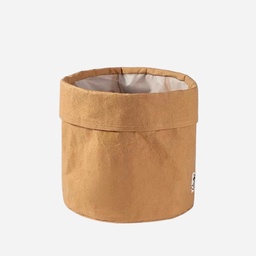 [OVJ 8888888811212] OVJ Kraft Paper Brown Storage Bucket 10cm x 10cm