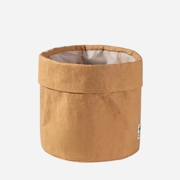 [OVJ 8888888811214] OVJ Kraft Paper Brown Storage Bucket 15cm x 15cm