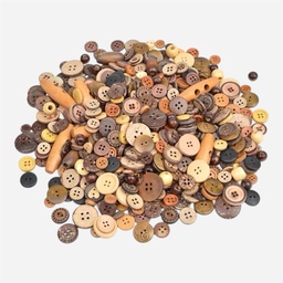 OVJ Plastic Buttons Wood x 500