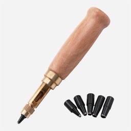[OVJ 451970401227] OVJ Leather Screw Punch Set x 7