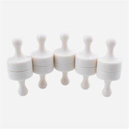 [OVJ 8888888866640] OVJ Pegboard Magnetic Push Pin 29mm x 38mm x 10 White