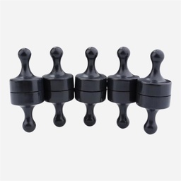 [OVJ 8888888866649] OVJ Pegboard Magnetic Push Pin 29mm x 38mm x 10 Black