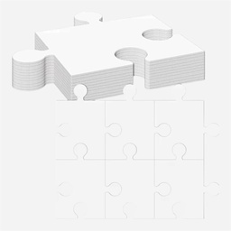 [OVJ 8888888827176] OVJ Blank Jigsaw Puzzle 300gsm 20cm x 23cm x 30