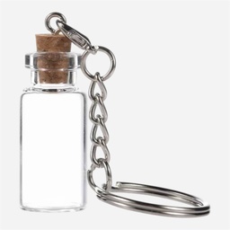 OVJ Glass Bottle With Cork Key Chain 4cm