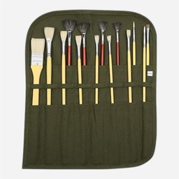 [OVJ 8888888837271] OVJ Canvas Roll For 8 Long Brush Green