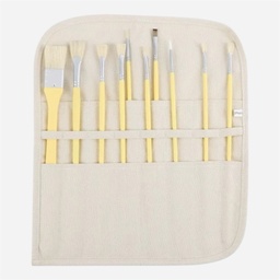 OVJ Natural Canvas Roll For 8 Long Brush