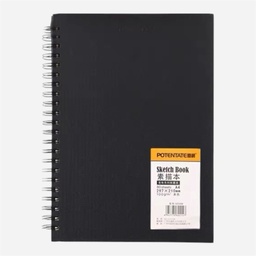 [OVJ 6947770602130] OVJ Sketch Paper Hard Cover Spiral Book 100gsm A4 x 80
