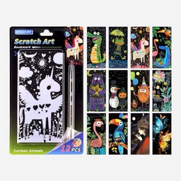 OVJ Scratch Art Bookmart Kit - Whimsical Charactors