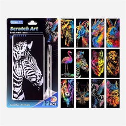 OVJ Scratch Art Bookmart Kit - Animals
