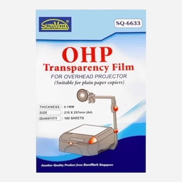 [SUREMARK SQ-6633] SUREMARK OHP Transparency Film A4 x 100