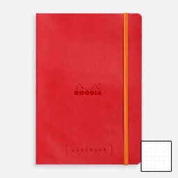 [RHODIA 117582] RHODIA White Paper Dot Softcover Goal Book 90gsm A5 x 120 Poppy Red