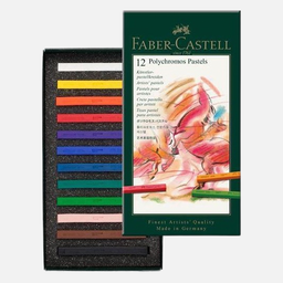 [FABER-CASTELL 128512] FABER-CASTELL Polychromos Pastel Set x 12