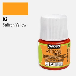 [PEBEO 111002] PEBEO Vitrea 160 Water-Based Glass Paint 45ml 02 Saffron Yellow