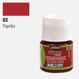 [PEBEO 111003] PEBEO Vitrea 160 Water-Based Glass Paint 45ml 03 Paprika