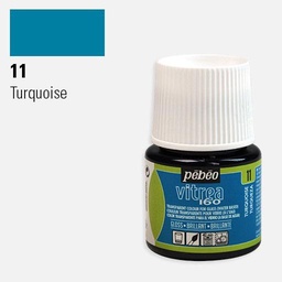 [PEBEO 111011] PEBEO Vitrea 160 Water-Based Glass Paint 45ml 11 Turquoise