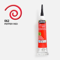 [PEBEO 114062] PEBEO Vitrea 160 Glass Outliner 20ml Pepper Red