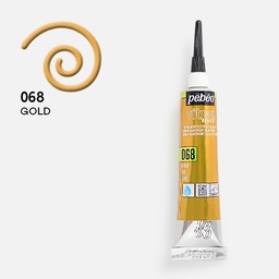[PEBEO 114068] PEBEO Vitrea 160 Glass Outliner 20ml Gold