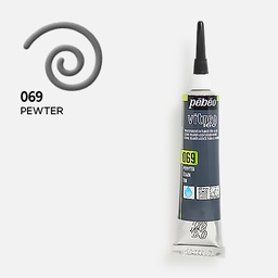 [PEBEO 114069] PEBEO Vitrea 160 Glass Outliner 20ml Pewter