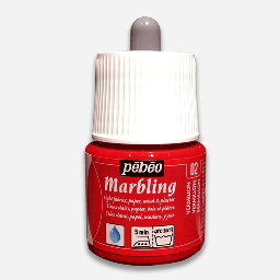 [PEBEO 130002] PEBEO Marbling Paint 45ml Vermilion