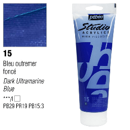 [PEBEO 169015] PEBEO Studio Acrylic 250ml 15 Dark Ultramarine Blue