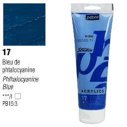 [PEBEO 169017] PEBEO Studio Acrylic 250ml 17 Phthalocyanine Blue
