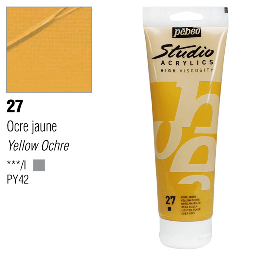 [PEBEO 169027] PEBEO Studio Acrylic 250ml 27 Yellow Ochre