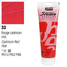 [PEBEO 169033] PEBEO Studio Acrylic 250ml 33 Cadmium Red Hue