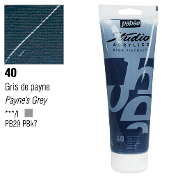 [PEBEO 169040] PEBEO Studio Acrylic 250ml 40 Payne’s Grey